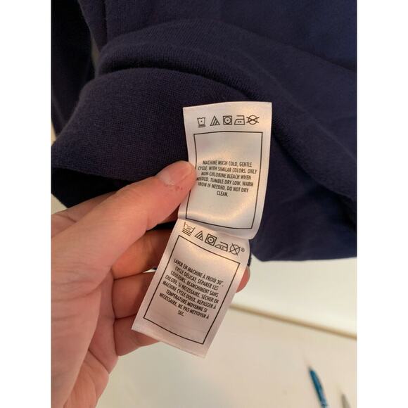 Disneyland Resort Hooded Sweatshirt Size Small Americana Liberty Freedom Navy - Picture 9 of 9